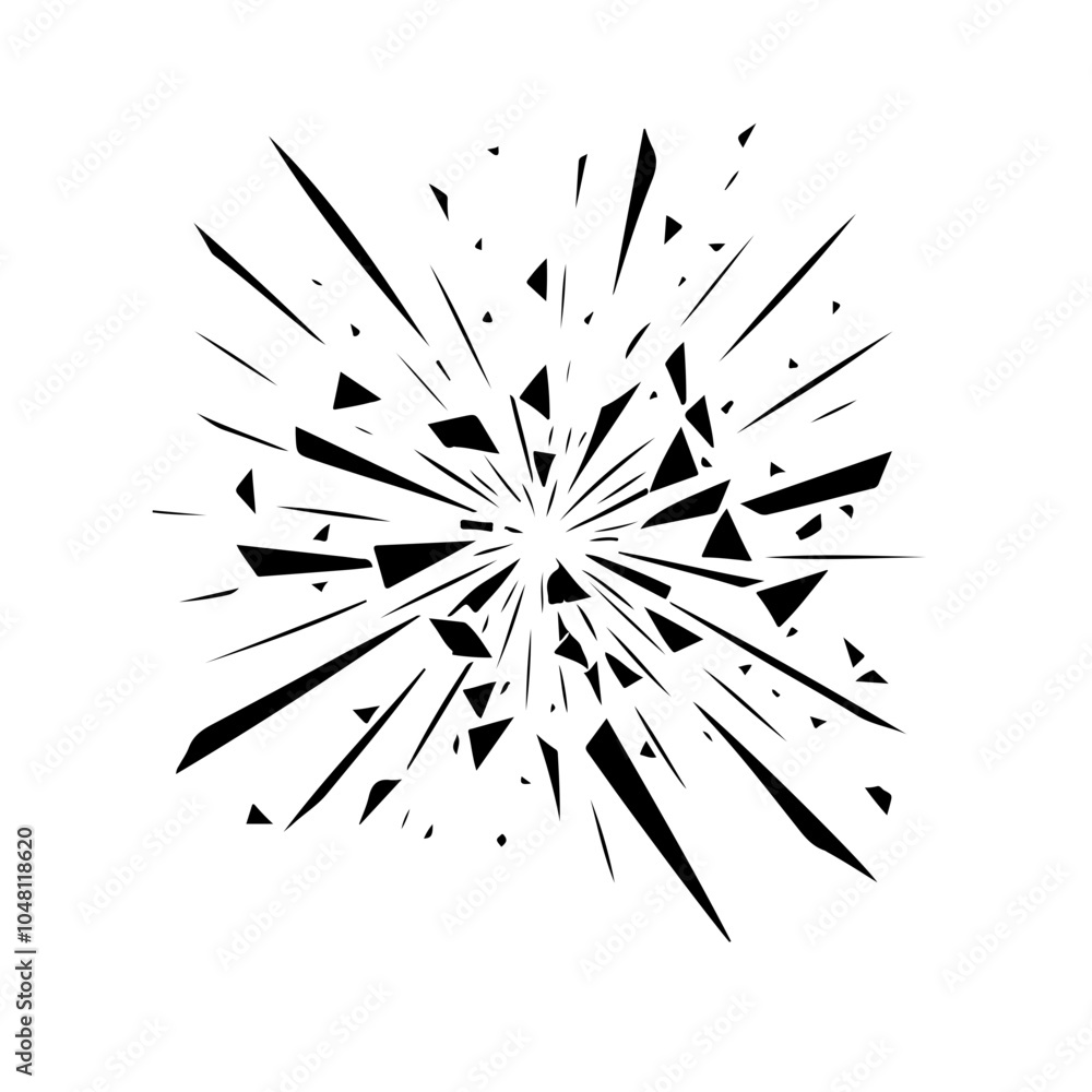 Shattered glass pattern Shattered glass pattern