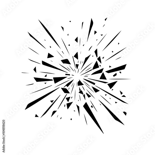 Shattered glass pattern