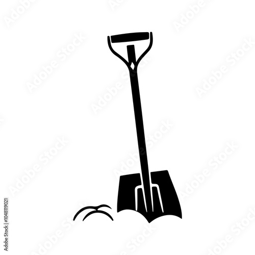 Snow Shovel Digging