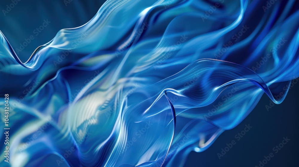 Abstract Blue Swirling Texture Abstract Blue Swirling Texture