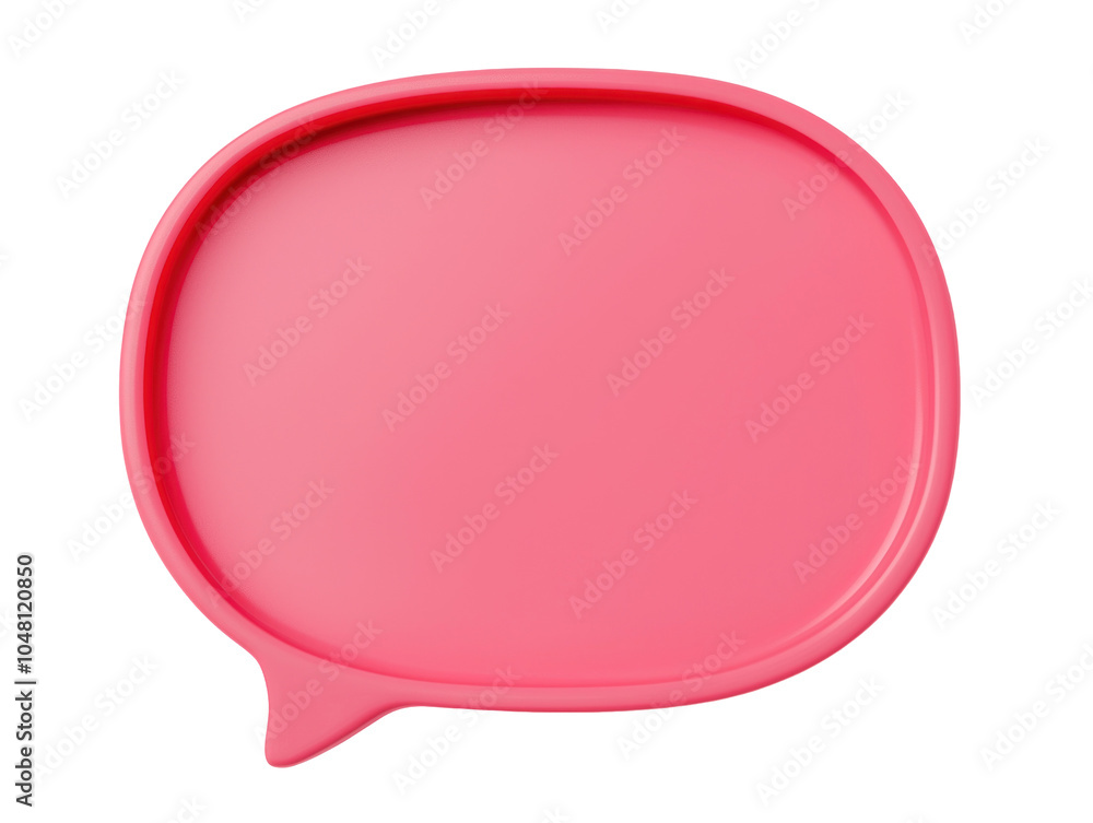 Bright Pink Speech Bubble Design for Creative Projects Bright Pink Speech Bubble Design for Creative Projects