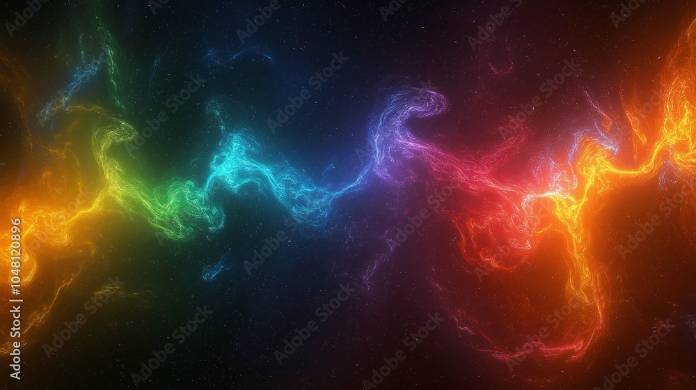 Colorful Rainbow Dust Particles in Cosmic Space Colorful Rainbow Dust Particles in Cosmic Space