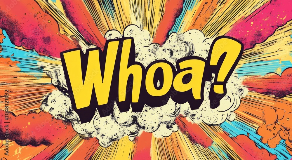 Obraz premium Colorful Comic Word: 