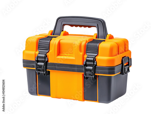 Bright Orange Tool Box for Storage and Organization