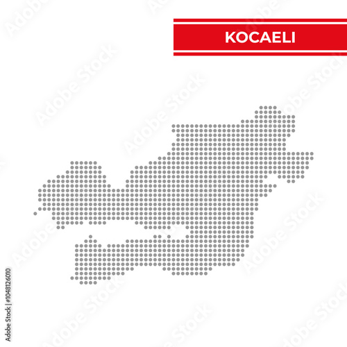 Dotted map of Kocaeli is a province of Turkiye photo