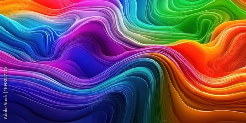 Vibrant Colorful Abstract Wave Pattern