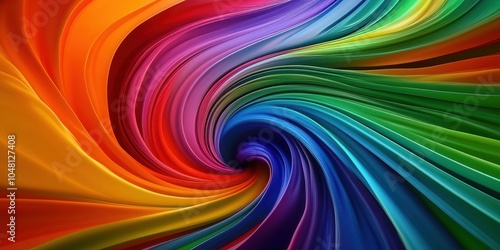 Colorful Swirling Patterns of Vibrant Tones