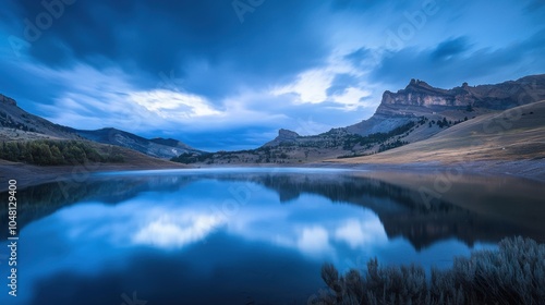 Dawn's Embrace: Tranquil Reflections on a Lake