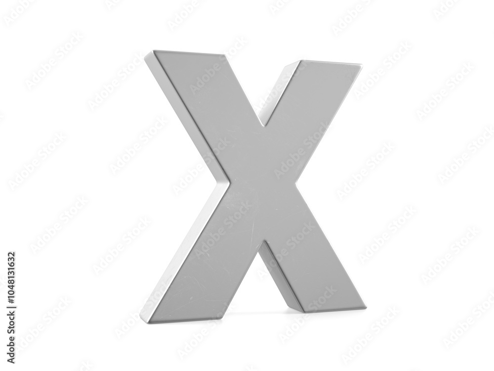 Metal letter X Metal letter X