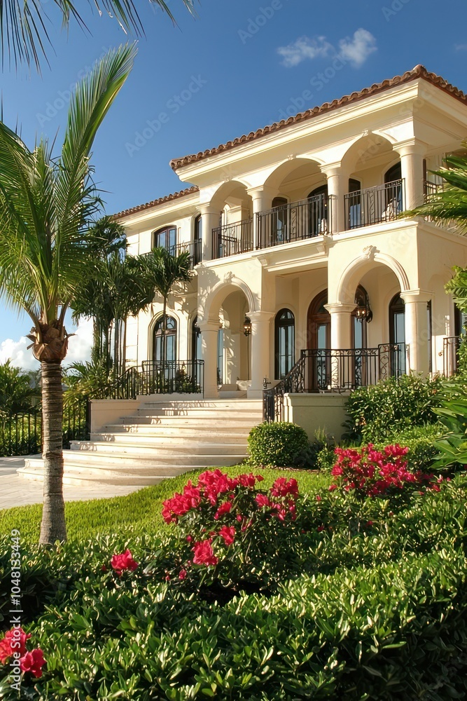 Upscale living defined by a luxurious suburban home in a coastal setting. Upscale living defined by a luxurious suburban home in a coastal setting.