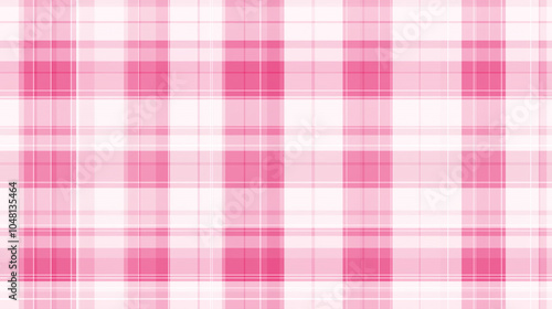 Pink and white checkered pattern, seamless texture background, digital paper