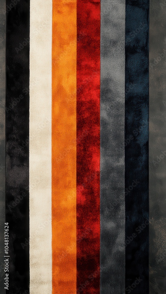 Contemporary velvet carpet with bold vertical stripes in modern colors, adding vibrancy and style to any interior space Contemporary velvet carpet with bold vertical stripes in modern colors, adding vibrancy and style to any interior space