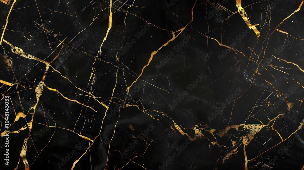 Black Marble with Gold Veins Black Marble with Gold Veins