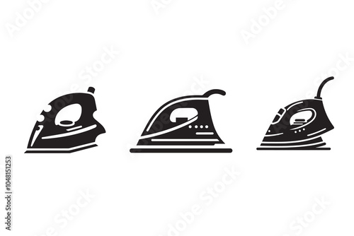 Clothing Iron Silhouette Illustration