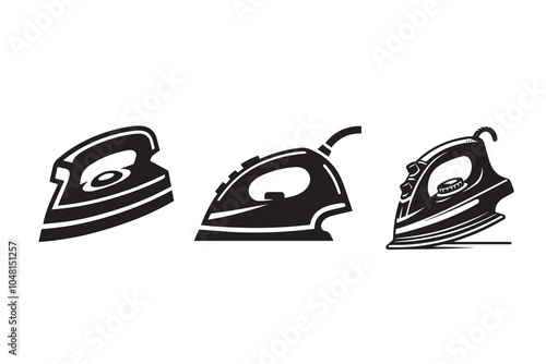  Clothing Iron Silhouette Illustration