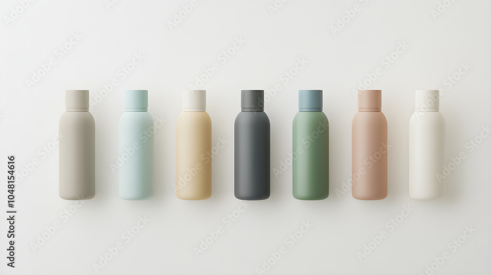 Travel Cosmetic Bottles Mockup Travel Cosmetic Bottles Mockup