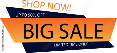 50%off, discount promotion sale,Template for products advertising, web banners, leaflets, certificates and postcards. Vector  banner,Special offer limited time