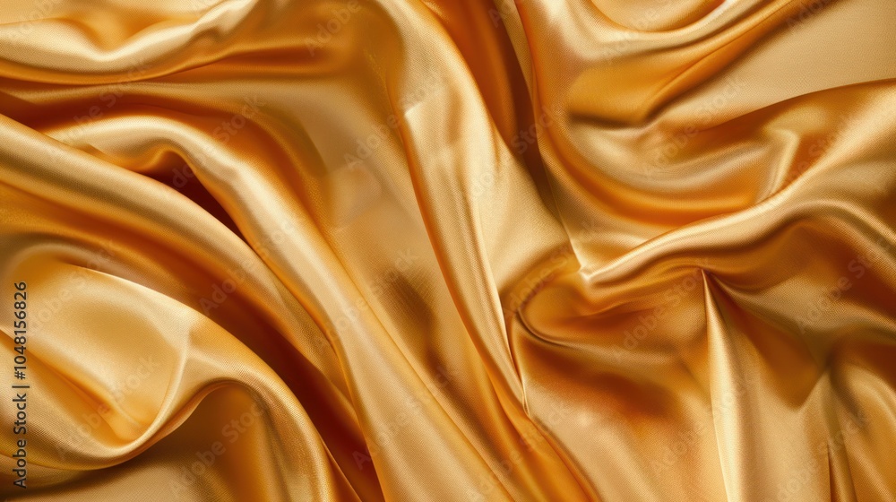 Fototapeta premium Golden Silk Fabric