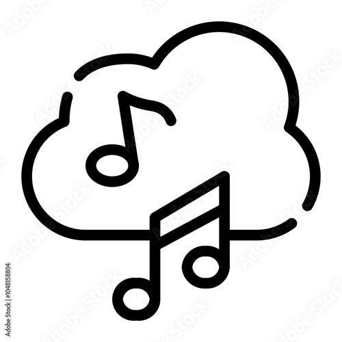 music cloud icon