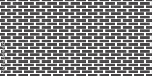Abstract bathroom wall and floor brick wall texture background. black brick vector illustration texture of the wall with masonry Bricks laid in rows background.	
