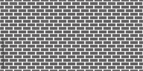 Abstract bathroom wall and floor brick wall texture background. black brick vector illustration texture of the wall with masonry Bricks laid in rows background.	
