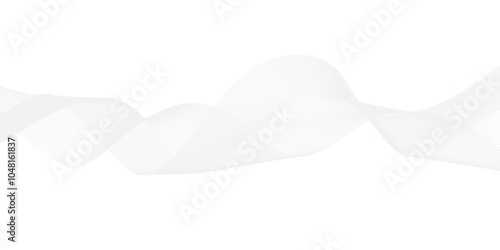 Frequency flow isolated science curve energy blend white and gray web technology smooth futuristic line. vector science bright frequency technical beautiful digital stripe line modern background.