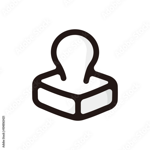 Mochi outline icon for graphic design, apps and websites