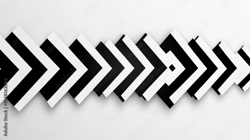Abstract Black and White Arrow Pattern Design Background Abstract Black and White Arrow Pattern Design Background