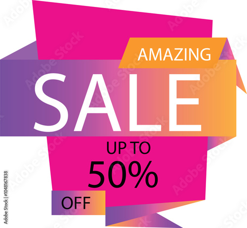 50%off, discount promotion sale,Template for products advertising, web banners, leaflets, certificates and postcards. Vector  banner,Special offer limited time