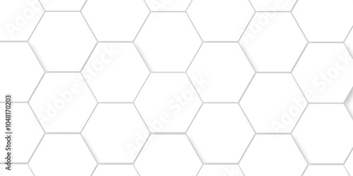  Vector Minimal White Hexagonal Background. Luxury White Pattern. 3D Futuristic abstract honeycomb mosaic white background. geometric mesh cell texture. modern futuristic wallpaper.