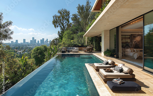 Opulent Penthouse: Tropical Terrace with LA Views