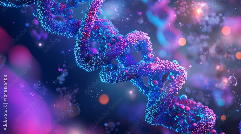 Microscopic View of DNA and Cell Nuclei Microscopic View of DNA and Cell Nuclei