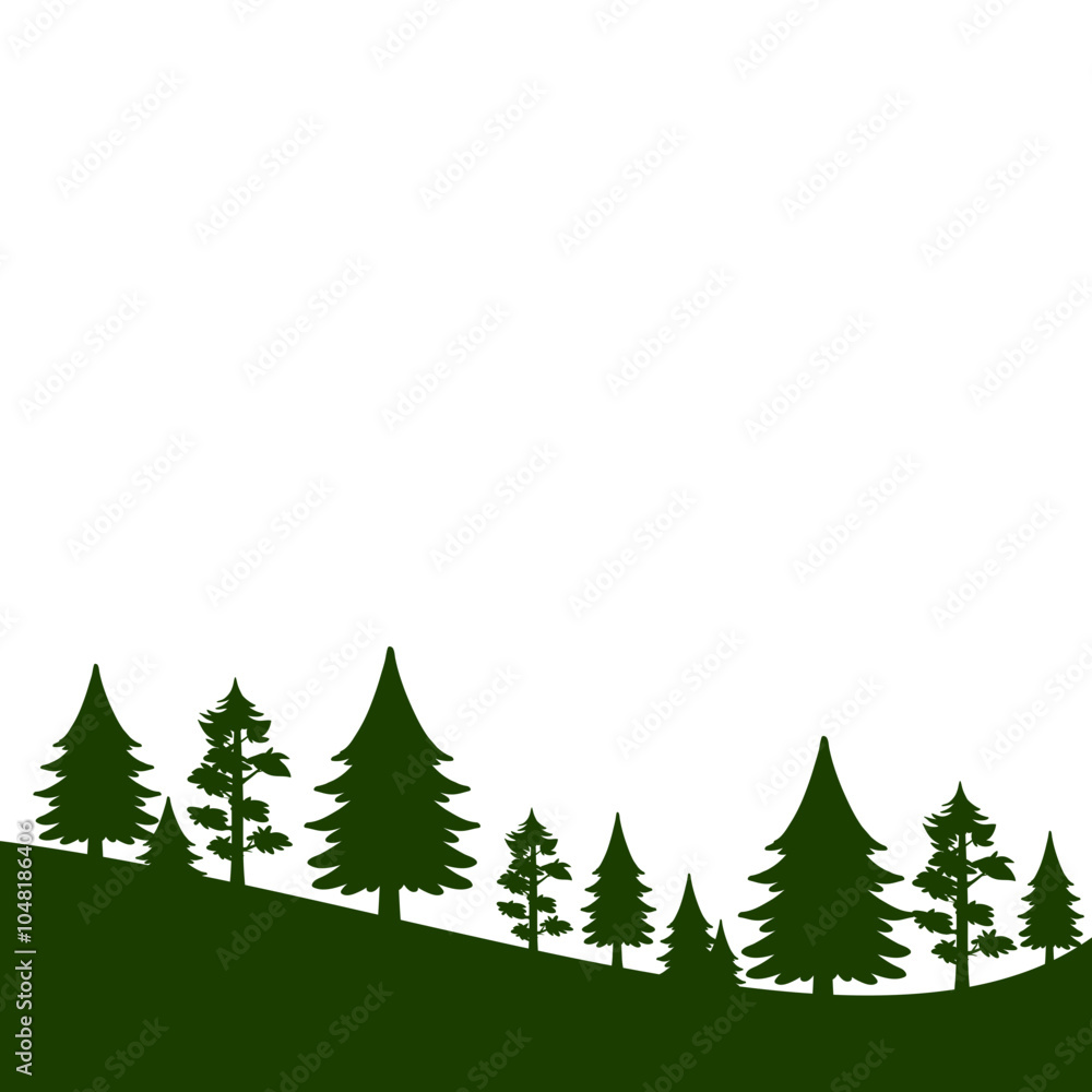 Forest Tree Silhouette Forest Tree Silhouette