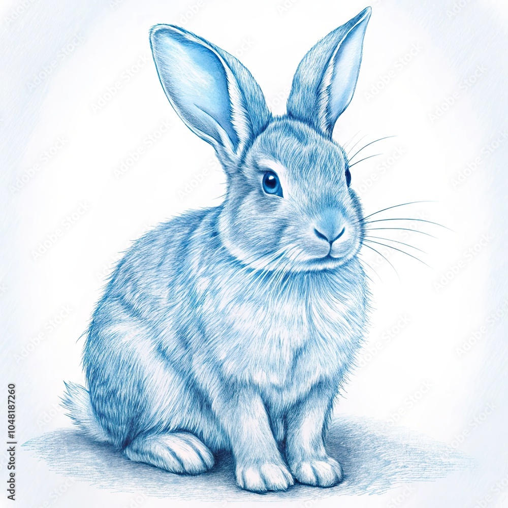 Fototapeta premium a rabbit sketch illustration