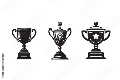 Trophy Cup Silhouette Illustration