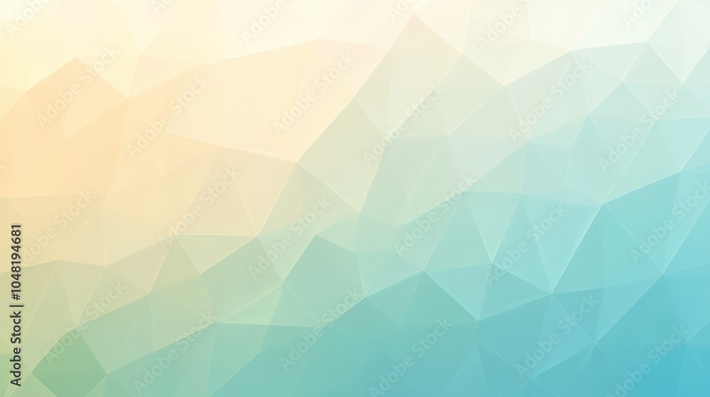 Fototapeta premium Soft Pastel Gradient Background in Mint and Peach