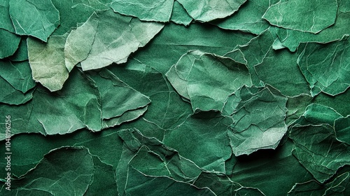 A green paper texture background with visible fibers and slight creases, giving an organic, handmade feel.