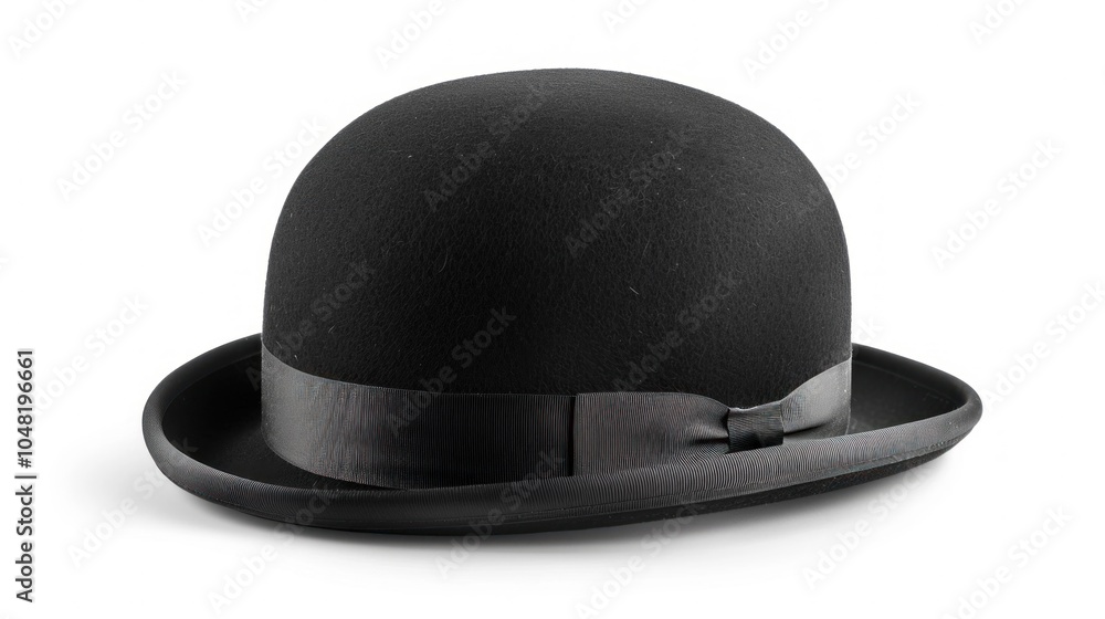 Obraz premium Classic Black Bowler Hat