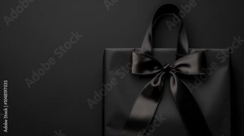 Black Gift Bag with Bow