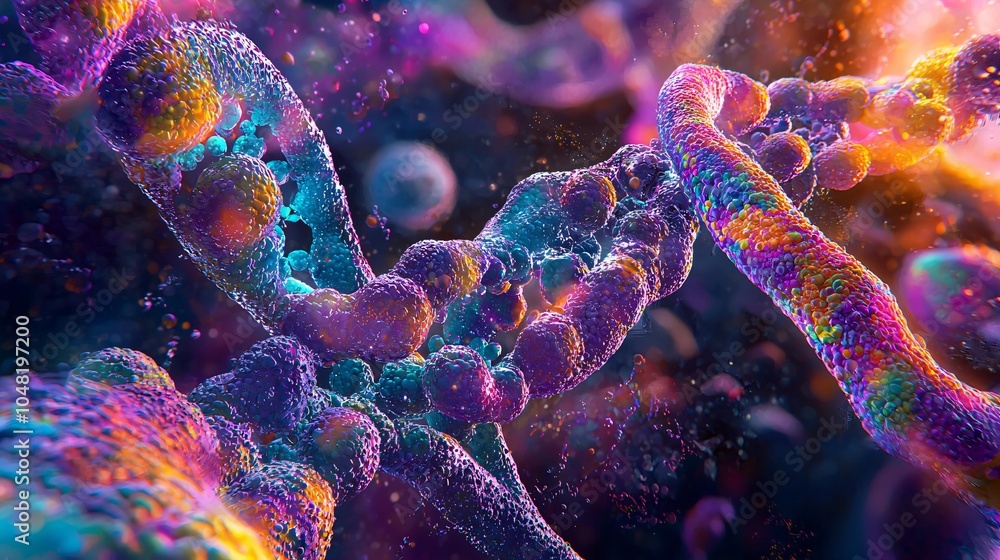 Vibrant DNA and Cell Structures Vibrant DNA and Cell Structures