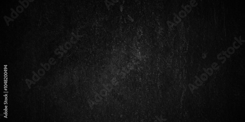 Dark Black distressed grunge texture, old vintage charcoal  backdrop granite blackboard and chalkboard. Abstract wall surface, black stucco texture. Black gray satin dark texture luxurious background.