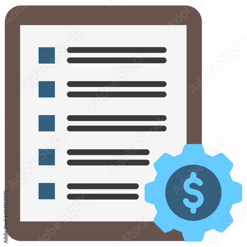 Development Plan flat color icon, use for UI, UX, app and web development, digital or print. for industry, education, business, finance, economic development theme.