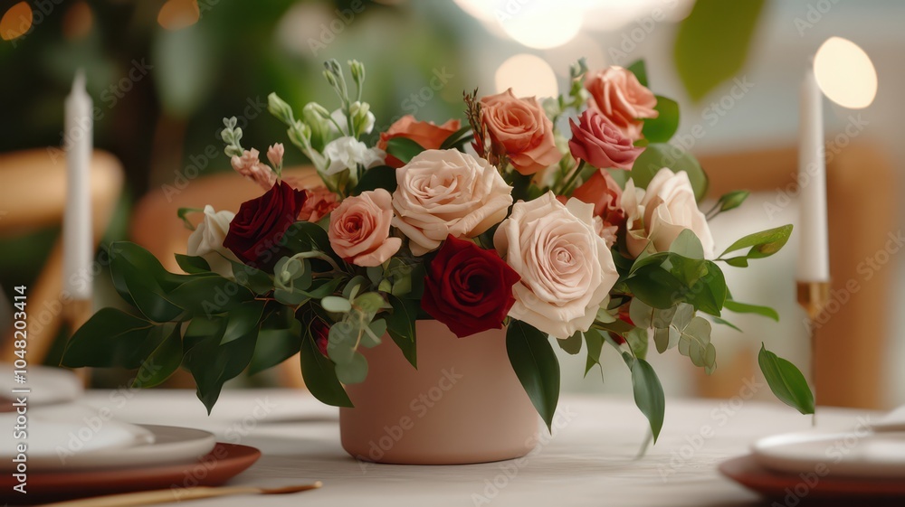 Subtle and delicate table accessories elegantly arranged for a refined dining experience. Subtle and delicate table accessories elegantly arranged for a refined dining experience.