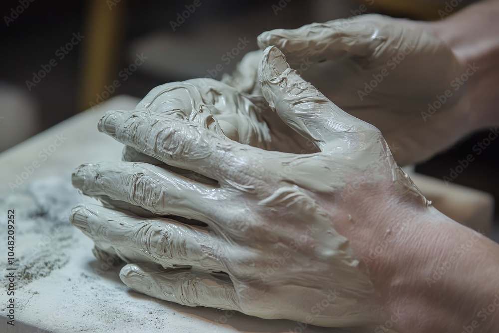 God's hands knead man like clay. God's hands knead man like clay.