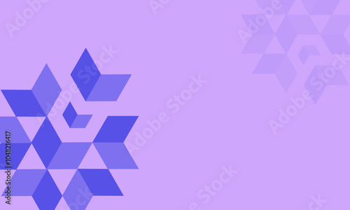 A clean, geometric pattern illustration set against a soft lavender background