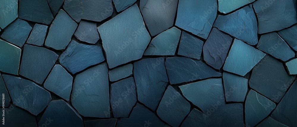 Blue Stone Wall Texture Background Blue Stone Wall Texture Background