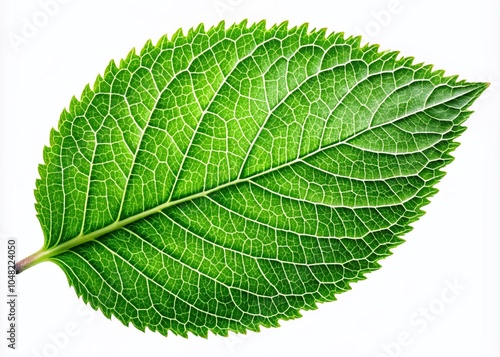 Green Leaf Isolated on White Background for Nature and Eco-Friendly Designs