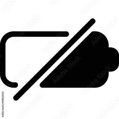 Simple vector icon battery