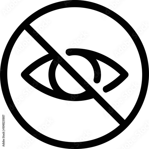 Simple vector icon eye