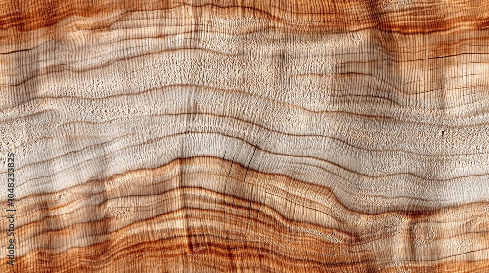 Naklejka premium Seamless, Seamless Close-up of beautiful wood grain patterns, showcasing natural colors and textures.